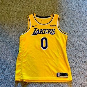Kyle Kuzma gold Lakers jersey